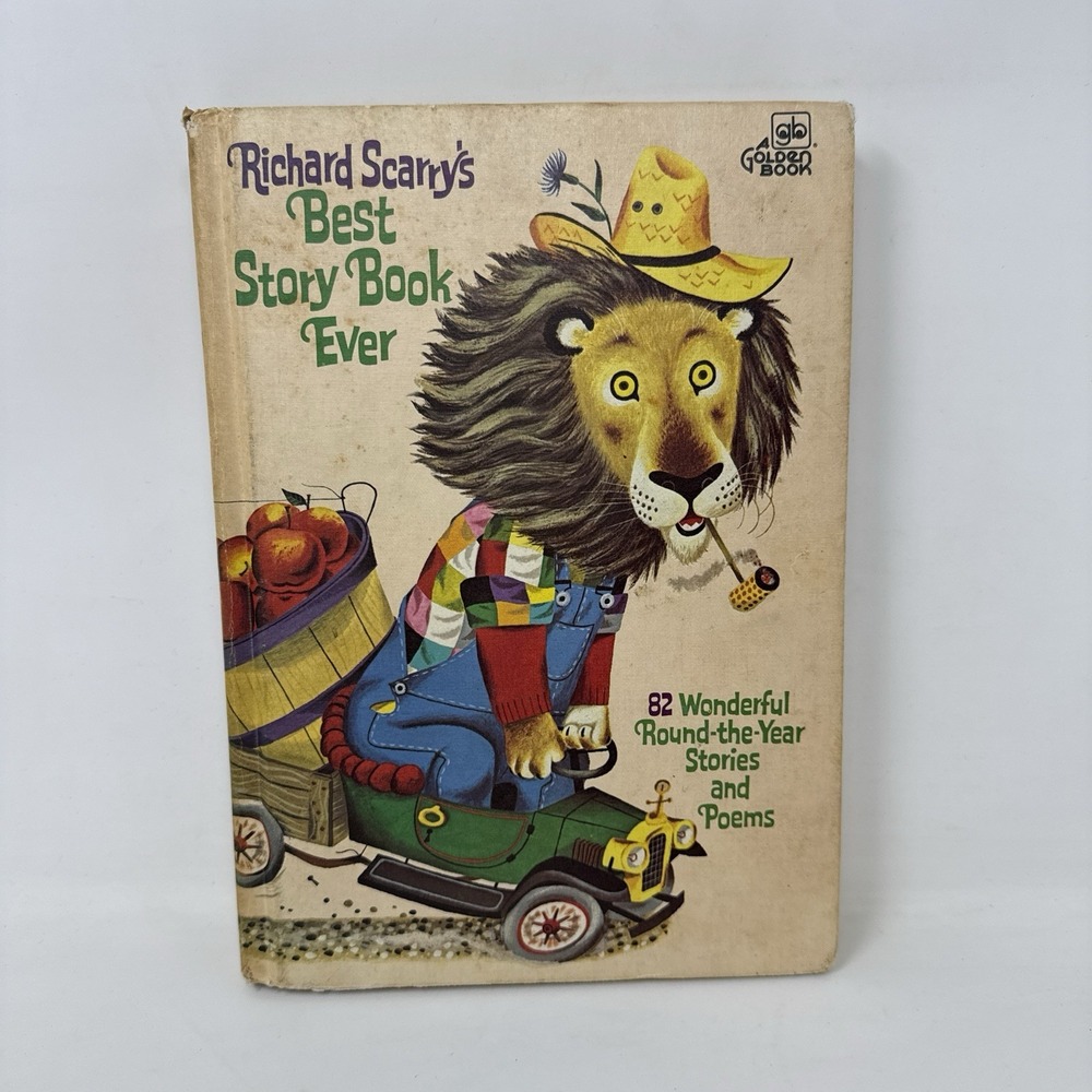 1968 Richard Scarry's BEST STORY BOOK EVER 82 Stories & Poems Vintage Hardcover
